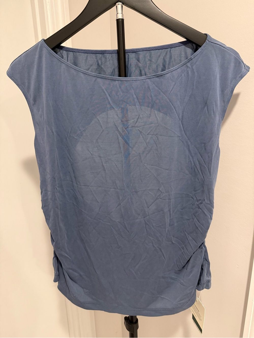 HALARA Blue Cap-Sleeve Boatneck Tank - Picture 3 of 6